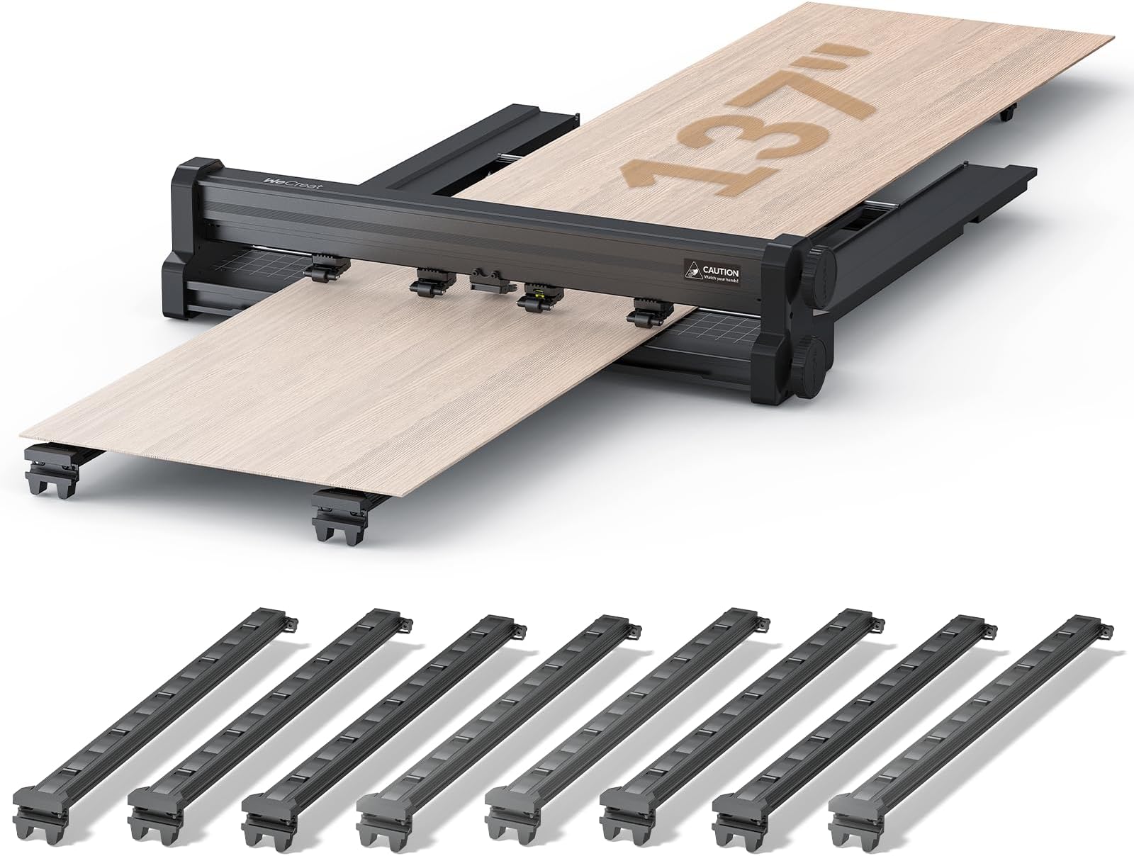 Automatic Conveyor Feeder, Extension Kit Accessories for 99% Open-Frame Laser Engraver and Cutter Machine, Auto Pass Through Feeder Expand Processing Area to 137"x14.9"