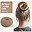 Teenitor Donut Hair Bun Maker Set, 7 Pieces Hair Bun Makers (1 extra-large, 2 large, 2 medium and 2 small), 5 pieces Hair Elastic Bands, 20 pieces Hair Pins, Tan Color