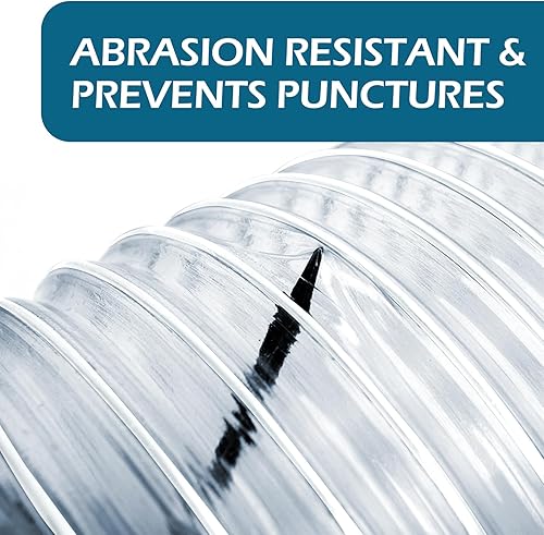 Miniatura 5 de Heavy PVC Dust Collection Hose 2 1/2" x 20', Puncture Resistant PVC Dust Collection Hose with Carbon Steel Wire Coil for Woodworking, Workshops