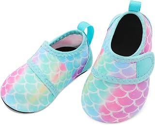 L-RUN Infant Water Shoes Barefoot Skin Aqua Sock Breathable Beach Swim Pool Walking Shoes for Baby First Walker Non Slip