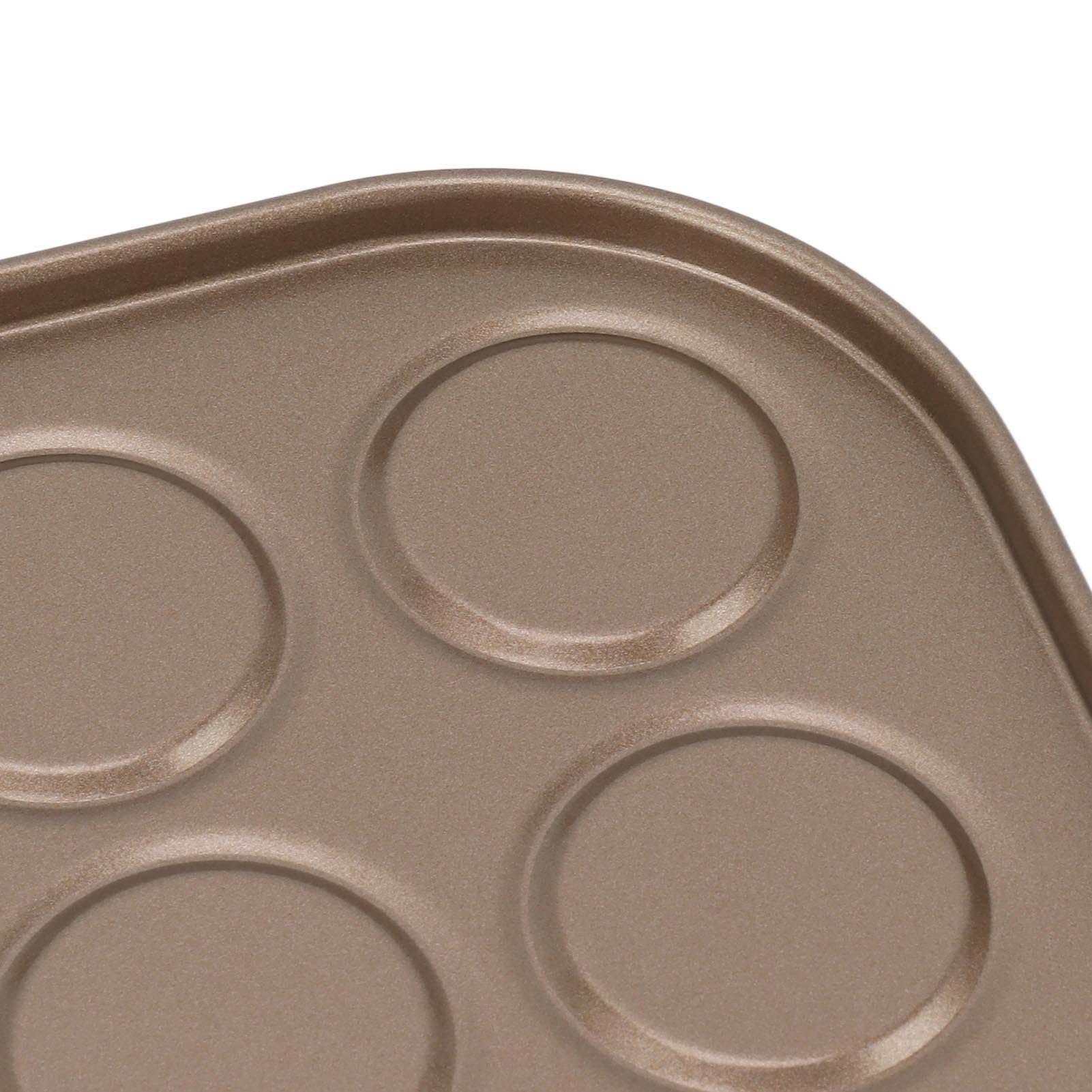 Teglia per torte Macaron, vassoio da forno antiaderente per Macaron, utensili da forno per biscotti Macaron in metallo per forno, strumenti da per torte croccanti (oro)