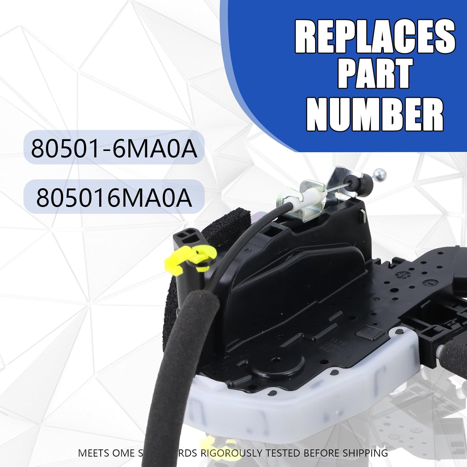 Door Lock Actuator Front Left Driver Side Compatible with 2017-2021 Nissan Rogue Sport Door Latch Replacement 80501-6MA0A 805016MA0A