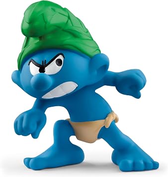 Schleich Smurfs, Collectible Retro Toys and Figurines for All Ages, Wild Smurf Figure