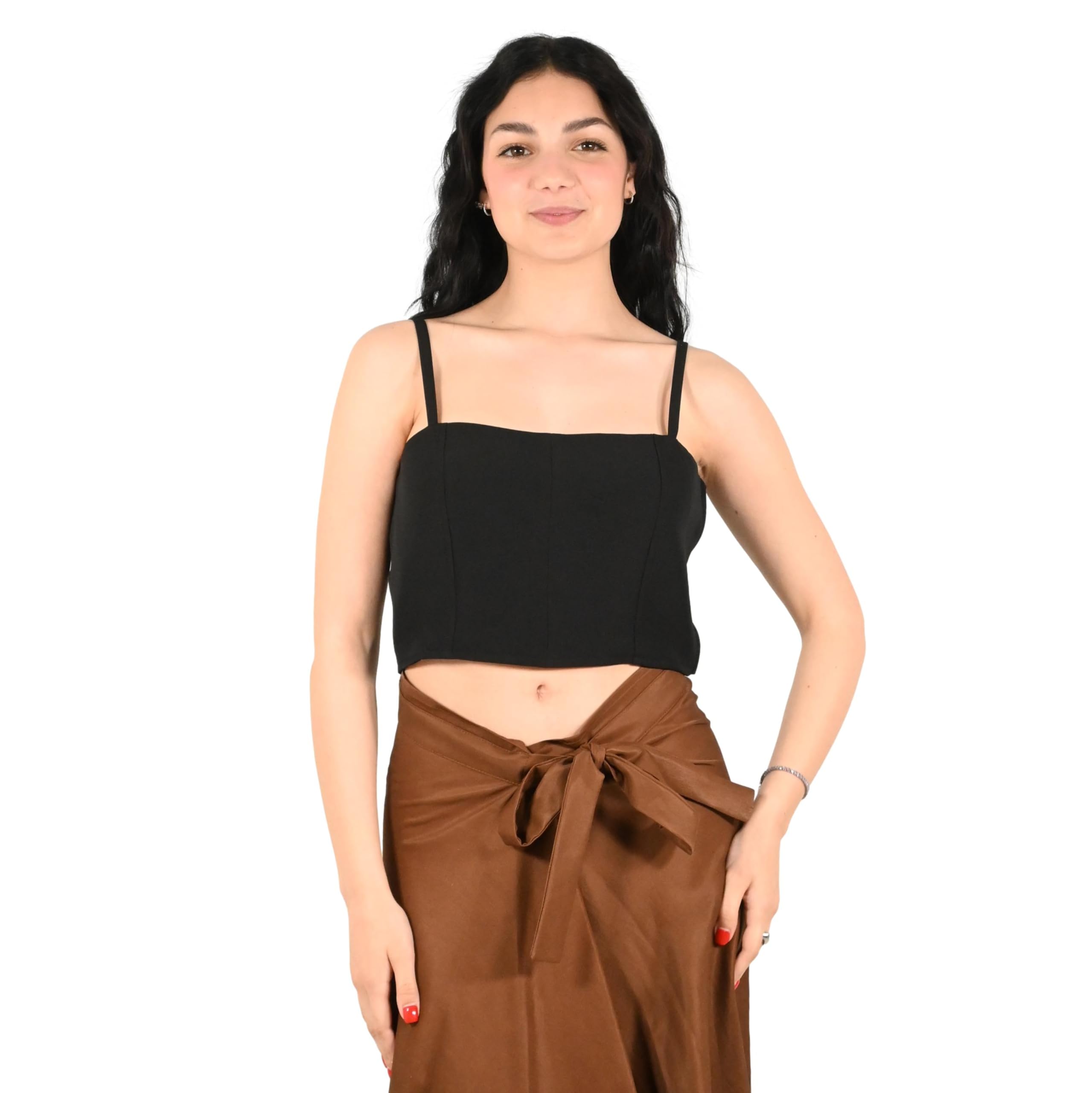 Kontatto top donna nero MA6031F
