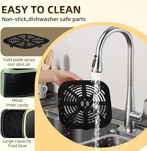 Miniatura 6 de Freidora de Aire Panana, Freidora de Aire de Gran Capacidad 8QT, Freidora de Aire Sin Aceite Cocina Saludable Airfryer con 8 Ajustes