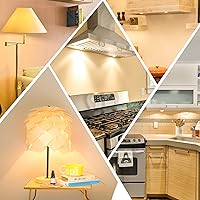 Vista 6 de DiCUNO Bombilla LED E17 para debajo del horno de microondas, 2700 K blanco cálido, 3 W (reemplazo halógeno de 40 W) 400 lm 120 V E17 bombilla