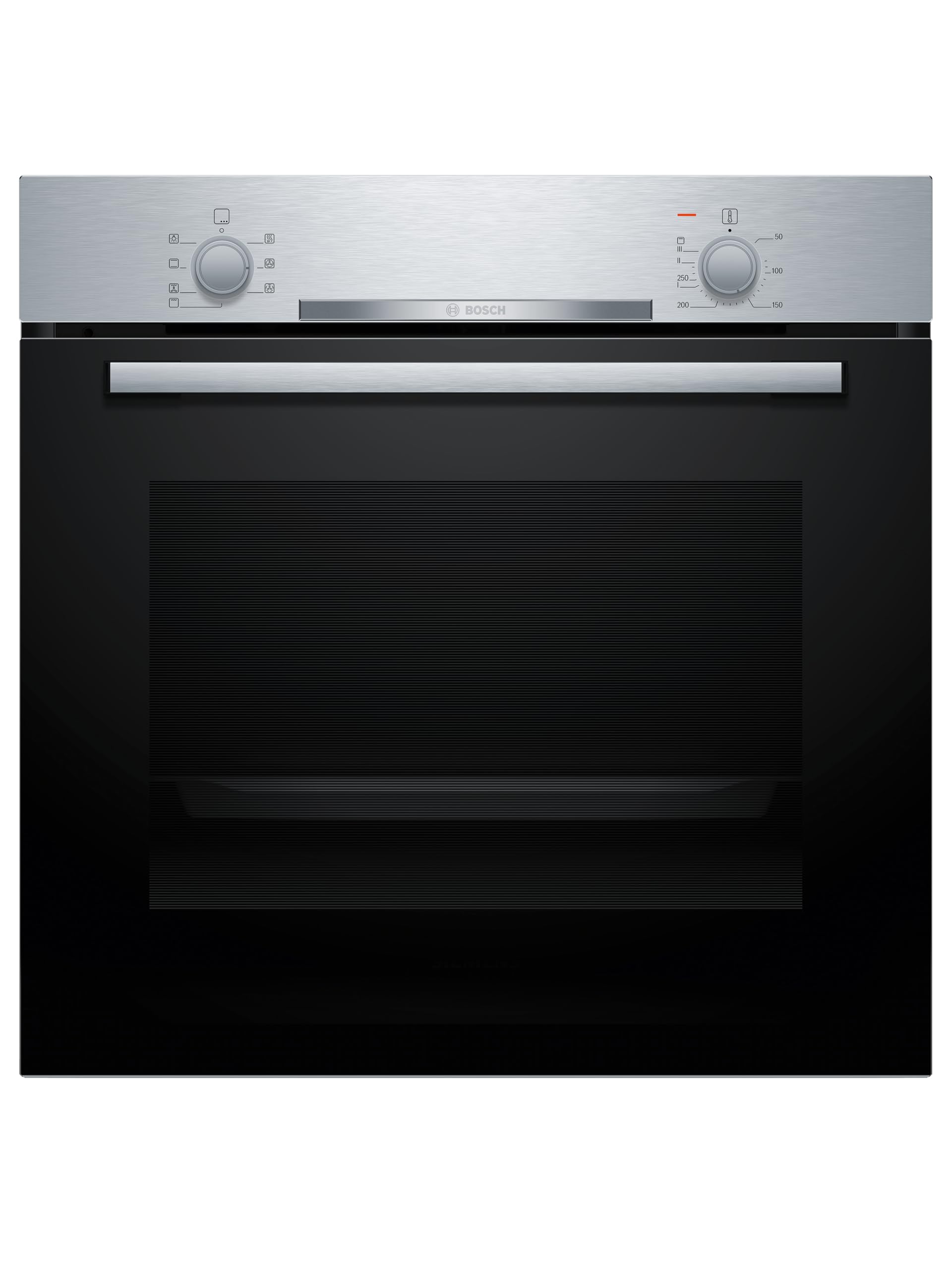 Bosch Multifunction Oven, Series 2, 60 cm. wide, 3D Hotair, Steel, HBA510BR3
