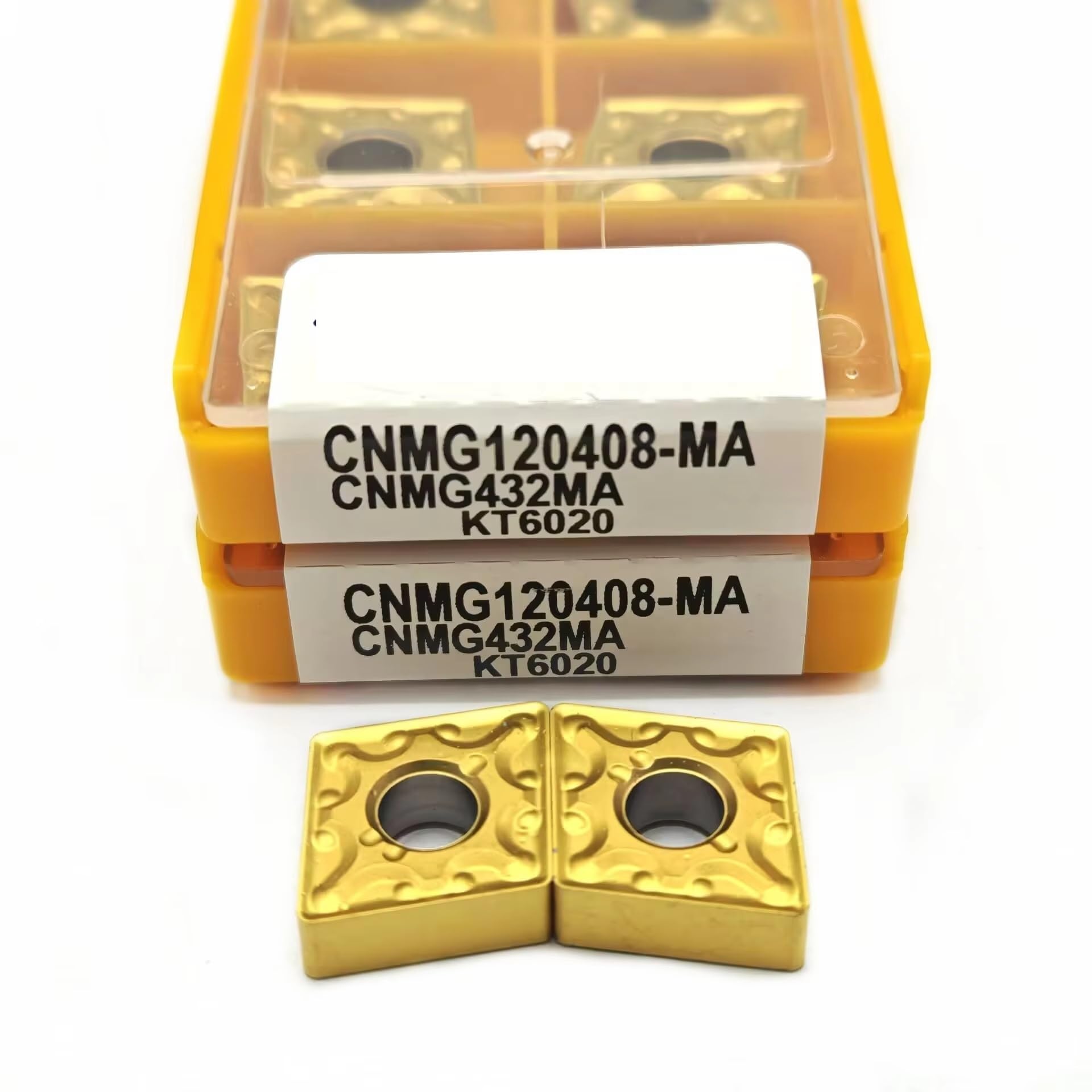 Inserto carburo CNMG120408 MA KT6020 herramienta de torno torneado externo para evitar vibración