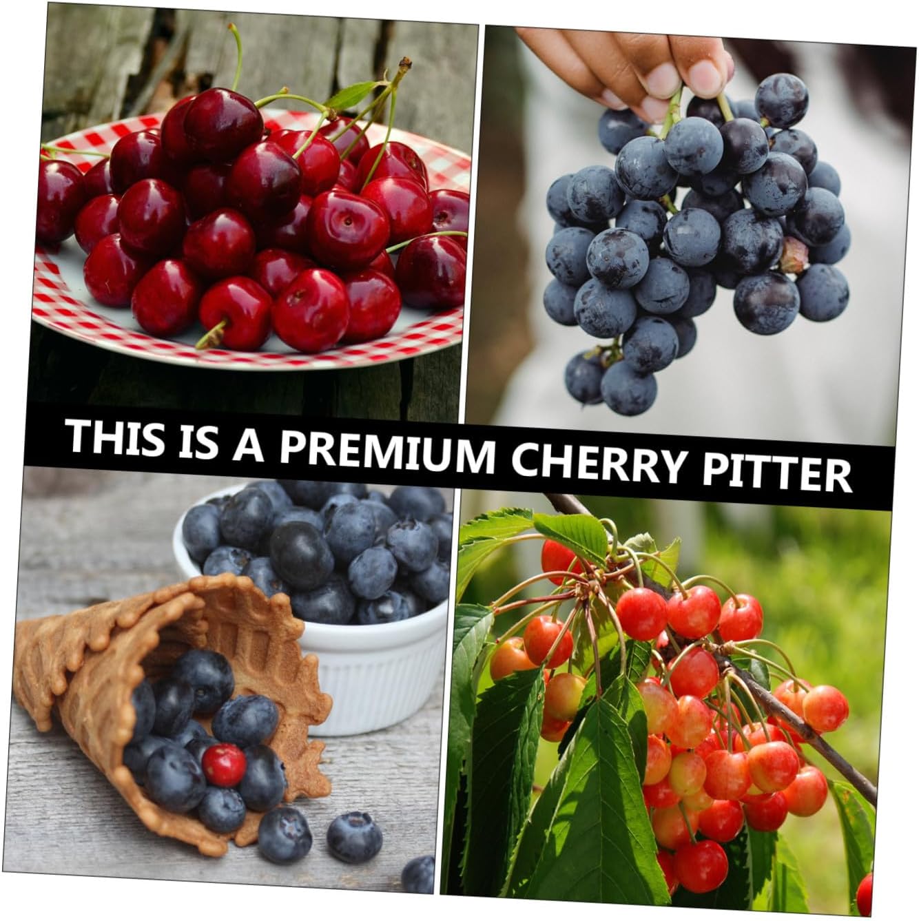 Versatile Fruit De-seeder Tool Material Cherry Pitter Handheld Kitchen Gadget for Safe Core Removal From Grapes Cherries Odorless Multi-function Vegetable Corer