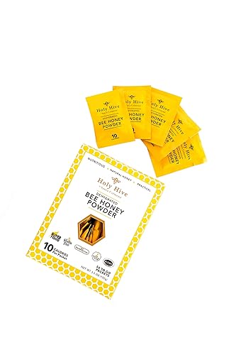 Miniatura 3 de Holy Hive - Bolsitas de miel real en polvo, totalmente naturales, sin azúcar añadido, bajas en calorías, sin OMG, sin gluten, sin lácteos, kosher,