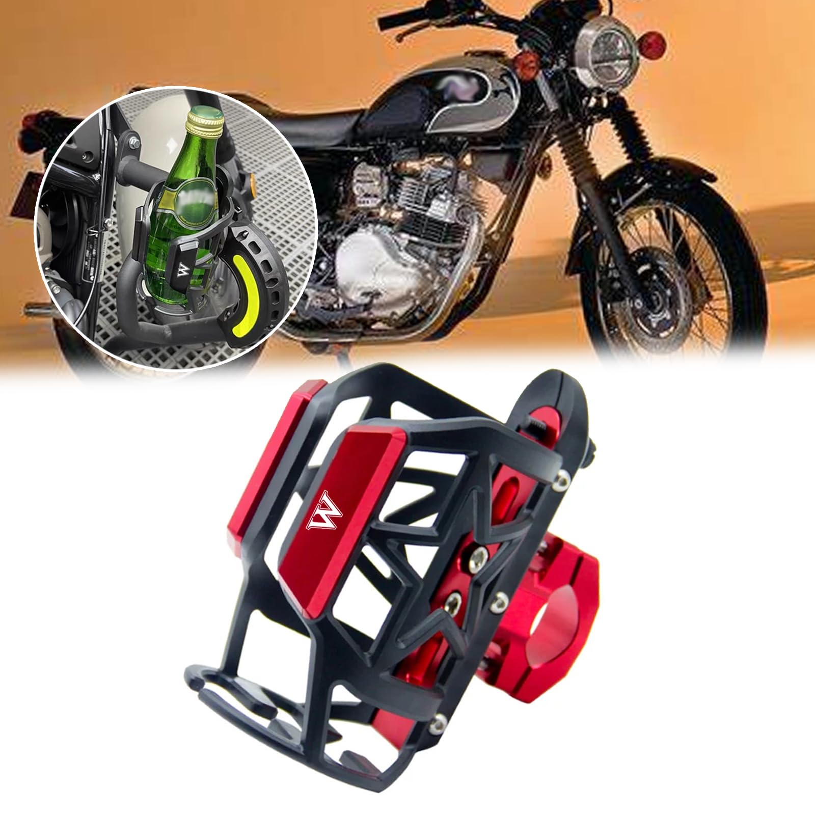 バイク ドリンクホルダー 通販 自転車 ボトルホルダー ボトル ホルダー ドリンク 飲み物 ペットボトル 水筒 カップホルダー クランプ 固定  オートバイ 原付 スクーター スポーツ アメリカン ツーリング サイクリング スポーツ アウトドア バイク用品 自転車用アクセサリー ... オートバイボトルホルダー茶コーヒー水カップスタンドアクセサリー テネレ250 テネレ700/750 ボトルホルダー(Color2)