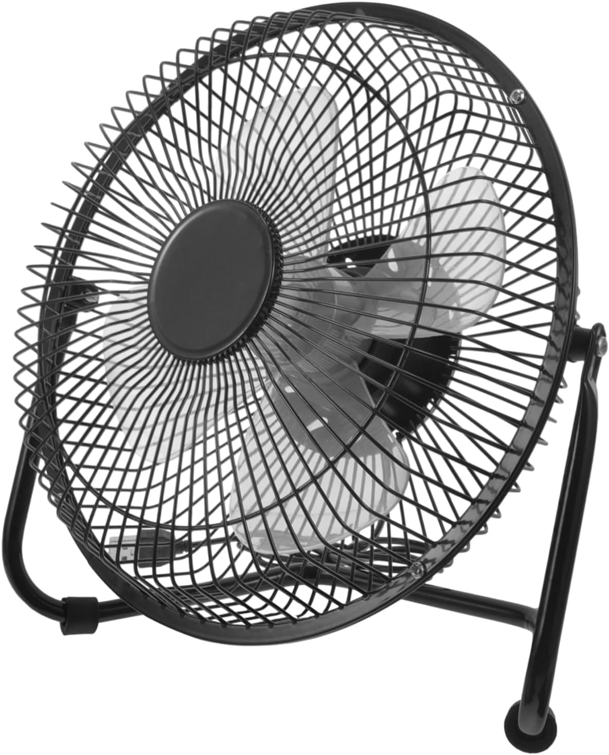 Desk Cool Fan Power 8 Inch Retro Metal Fan for Laptop Pc Office Home Use
