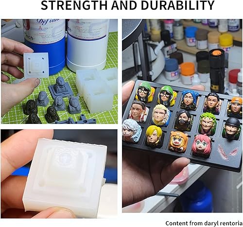 Miniatura 4 de Siraya Tech Defiant - Kit de fabricación de moldes de silicona de platino de 15, apto para alimentos, dureza Shore A 15, ideal para proyectos de