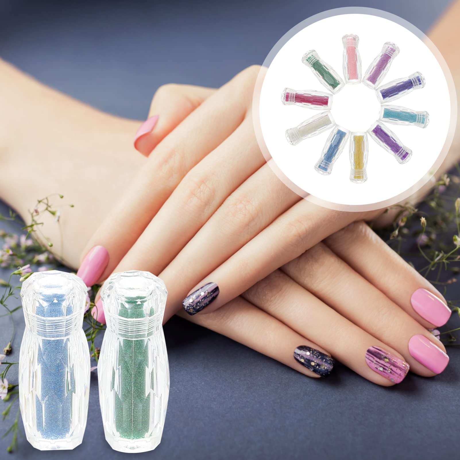 Decorazioni per Unghie con Micro Caviar Beads per Nail Art Accessori Creativi per Decorazioni Te e