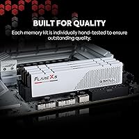 Vista 5 de G.SKILL Flare X5 Series DDR5 RAM (AMD Expo) 64 GB (2 x 32 GB) 6000MT/s CL28-36-36-96 1.40V Memoria de computadora de escritorio U-DIMM - Blanco mate