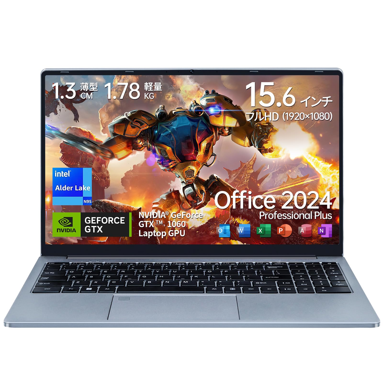 Amazon.co.jp: ノートパソコン office2024 搭載 Win11pro 15.6