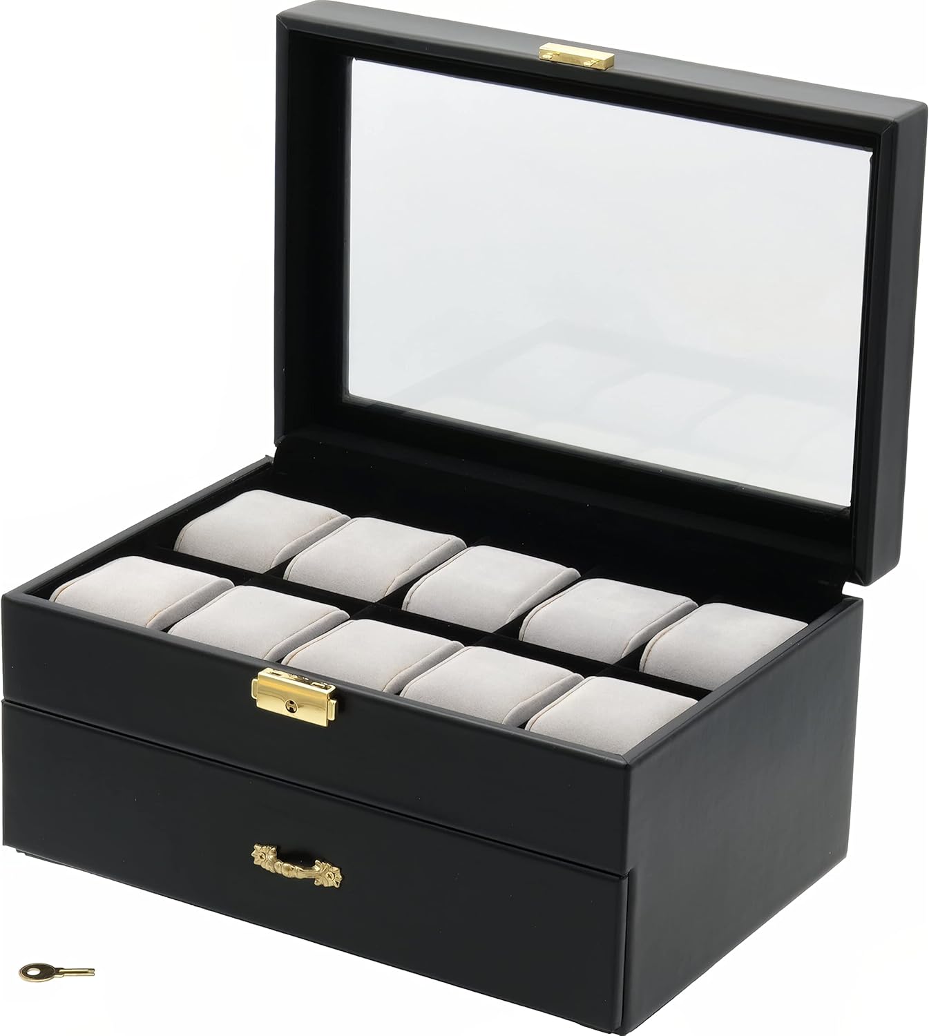 20 Watch Glass Top Showcase Displays Jewelry Box