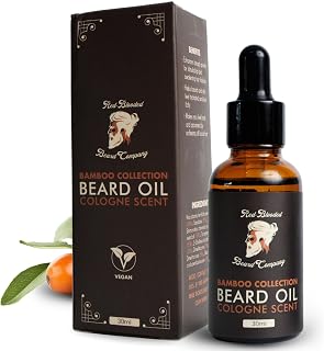 Red-Blooded Aceite Barba con Aroma de Colonia para Hombres - Ayuda a que tu Barba y Piel se Vean, Sientan y Huelan Irresistibles - Vegano