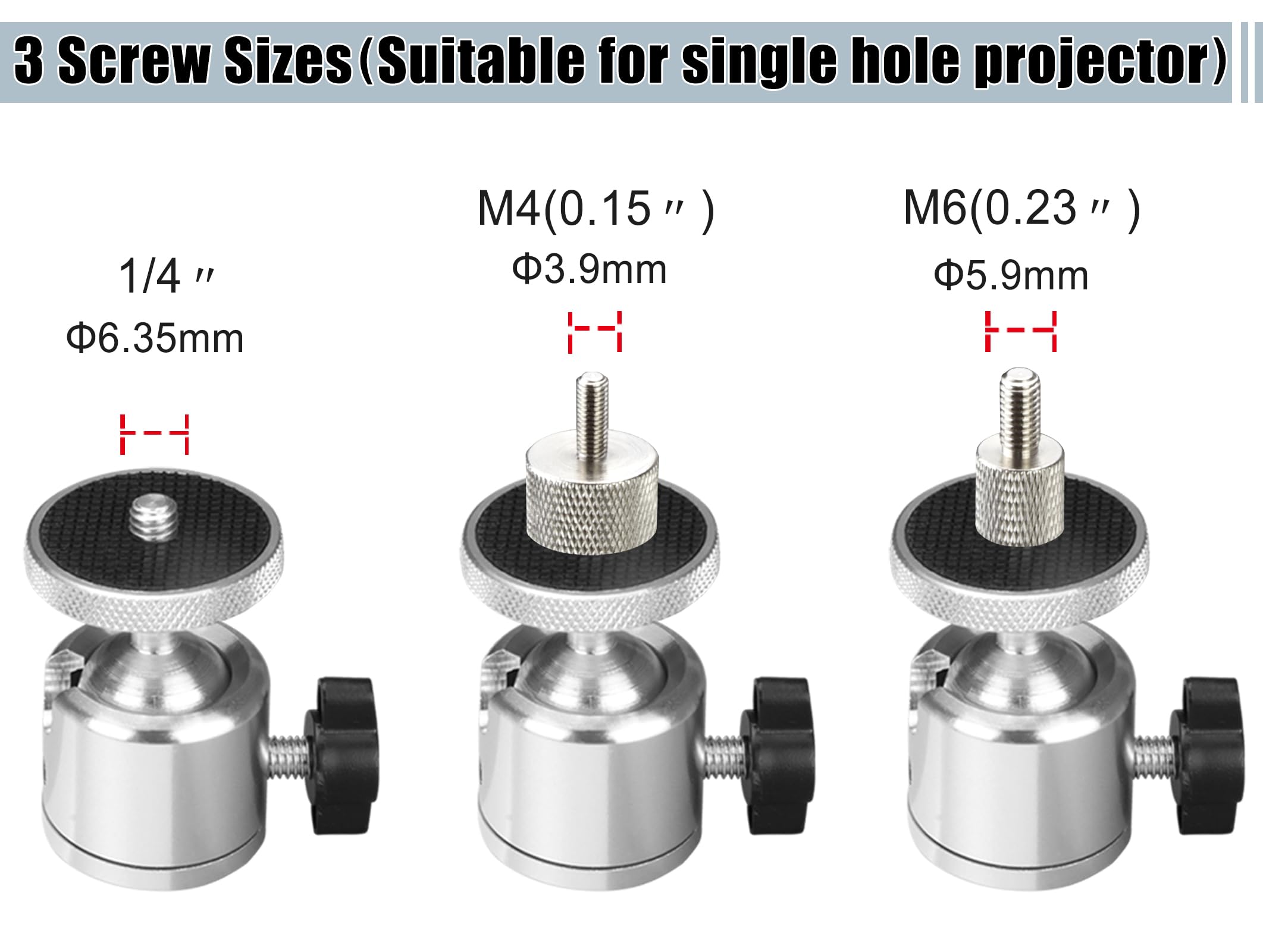 2-Be-Best Supporto da parete per proiettore 14 "Supporto a braccio pieghevole Supporto universale per proiettore Staffa regolabile 1/4" M4 M6 Dimensioni vite Qualità Acciaio laminato a freddo