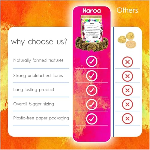 Miniatura 5 de NAROA Esponjas de mar natural para pintar, paquete de 8  Juego de herramientas de arte único sin blanquear  Adecuado para acuarela acrílica, mármol,