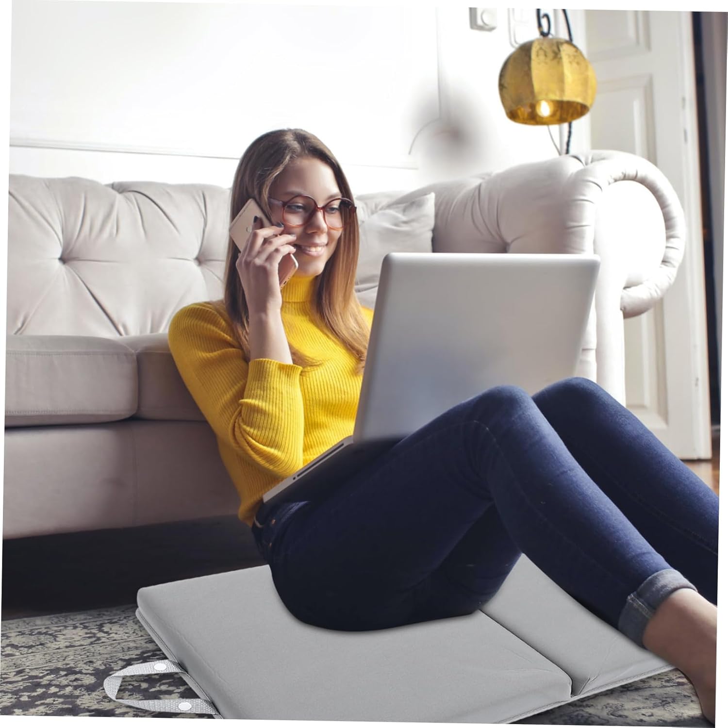 CANIGHT Outdoor Kneeling Pad Garden Kneeler for Women Practical Camping Kneel Mat Sponge Material