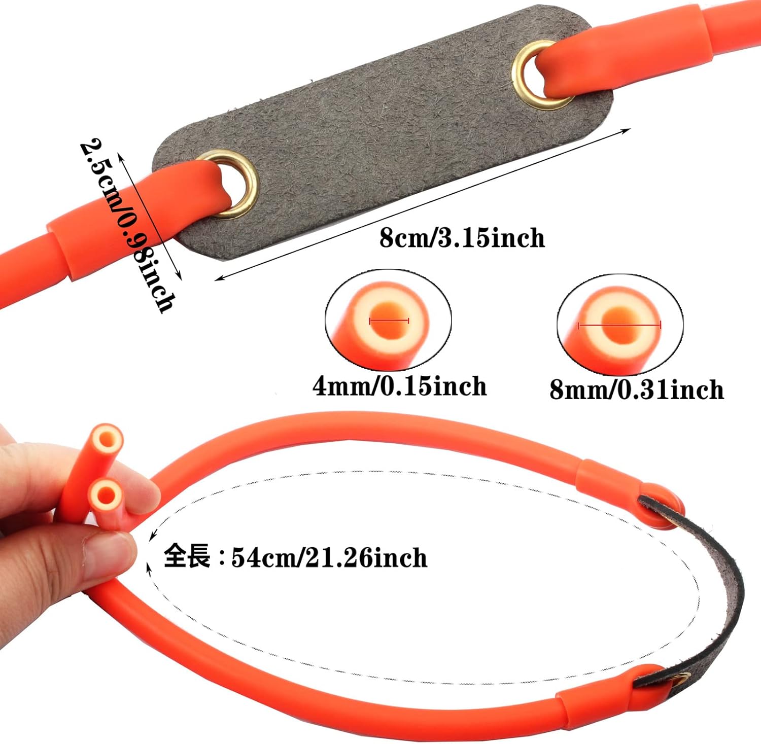 Buy BAQI Set of 3 Slingshot Rubber Replacement Hand Outdoor Hunting