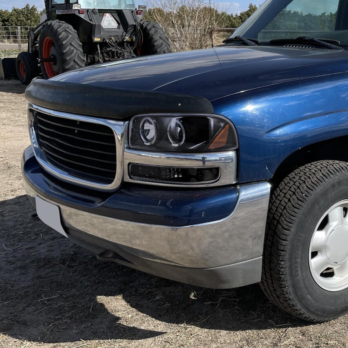 XIOUMAAN Black Bumper Lights Parking Signal Lamps Heavy Duty ABS Plastic Housing/Polycarbonate Lens Left Right Front for GMC -Lighting Technology GM2520174 15199561