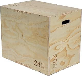 Fitvids Non-Slip Wooden Plyo Box Jump