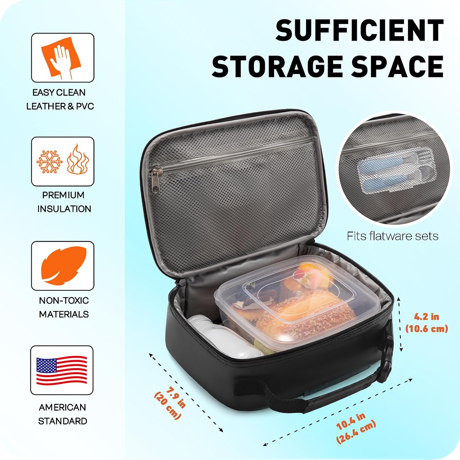 Kids Lunch Box for Boys,Game Console Insulated Lunch Bag for Kids,Leather Lunchbox for Boys,Waterproof Leakproof Portable Fits Most Bento Boxes image 4