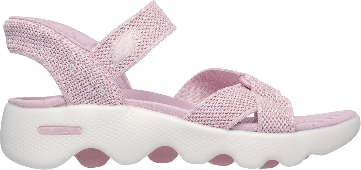 Skechers Women's On-The-Go Massage Fit Sandal Hands Free Slip-ins - Heather, Pink, 10 - Image 4