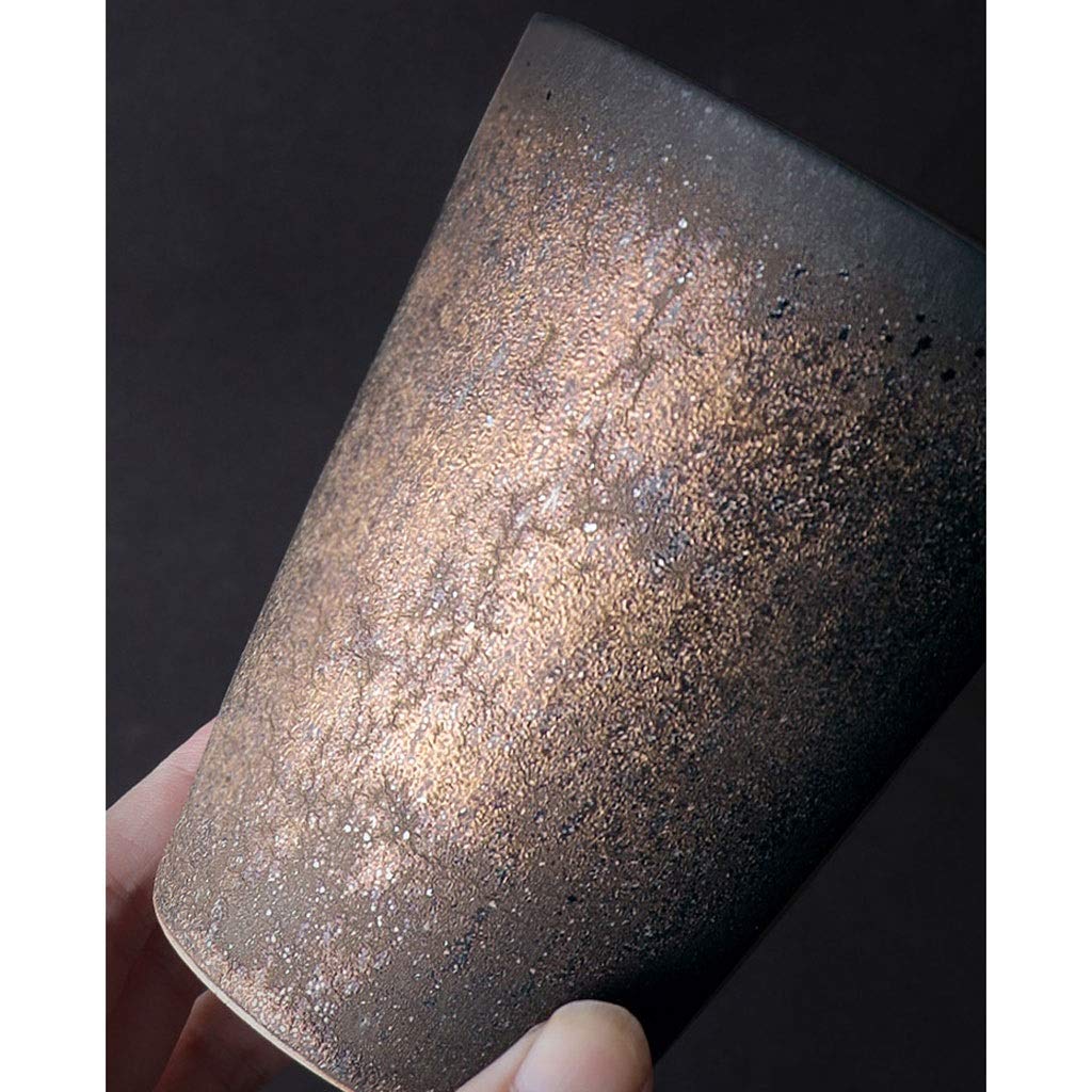 Generic Tazas de Café de Cerámica Tazas de Café de Cerámica de 10 Onzas Tazas de Café de Cerámica Hechas a Mano para Hombres Y Mujeres & Tazas de Té Negro de Piedra/B/300 Ml