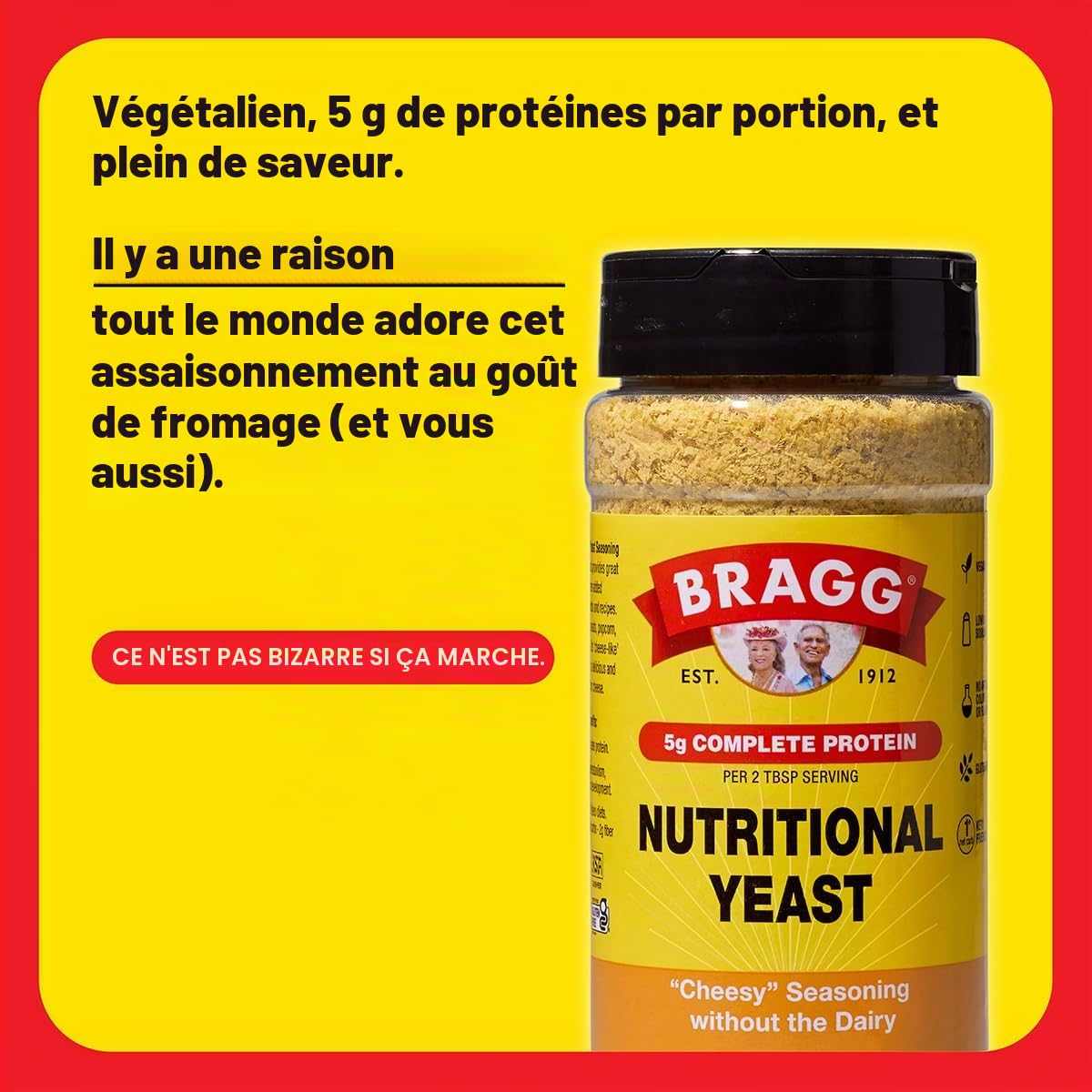 Bragg Nutritional Yeast Seasoning, Premium, 4.5 Ounce (Pack of 1) by Bragg [Foods]