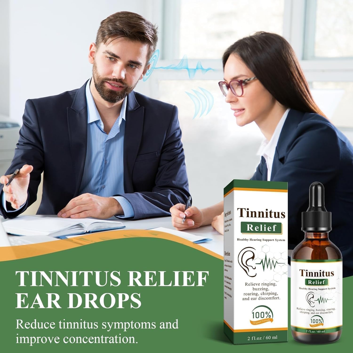 Tinnitus Relief Ear Drops 60ml | Herbal Ear Oil for Ringing, Buzzing & Everyday Ear Discomfort | Earwax Softening & Ear Care Formula | Gentle Ear Support Drops for Adult Ear-Care Routine — Amazon image 9