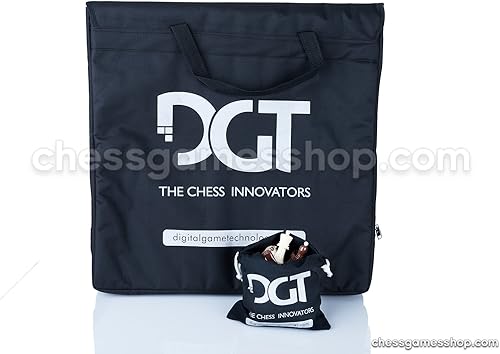Miniatura 3 de DGT Bolsa de transporte de ajedrez negra para tablero, piezas, reloj y accesorios - Adecuado para e-Boards o GO Game to - Negro