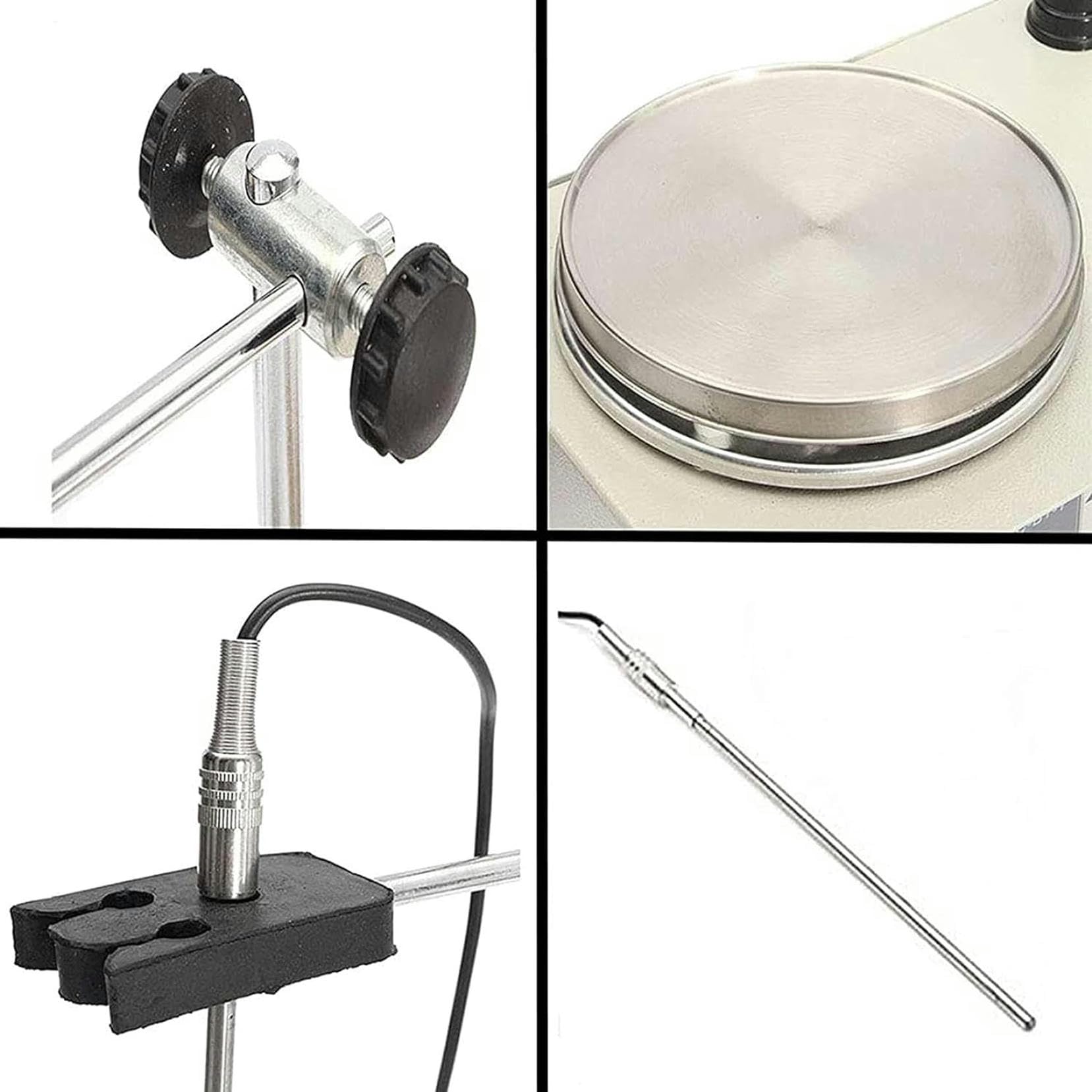 Laboratoryjne mieszadło magnetyczne, mieszadło magnetyczne z ogrzewaniem, 0-2200 obr./min, ciągła kontrola prędkości do badań, pojemność 1000 ml, idealny do eksperymentów laboratoryjnych