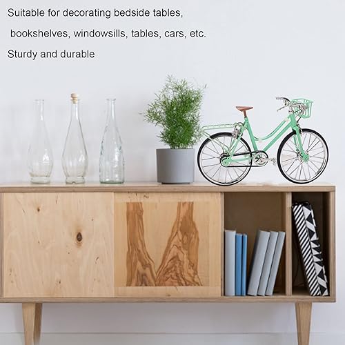 Miniatura 4 de Modelo de bicicleta de metal, mini figuras de bicicleta de dedo de escritorio, juguete en miniatura, retro, mini modelo, bicicleta, adornos de