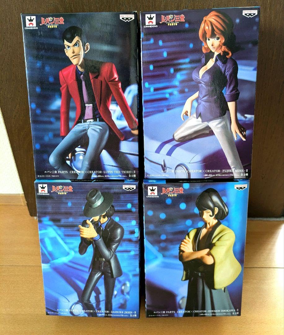 Amazon.co.jp: ルパン三世フィギュアCREATOR×CREATOR特別カラーver 4点 