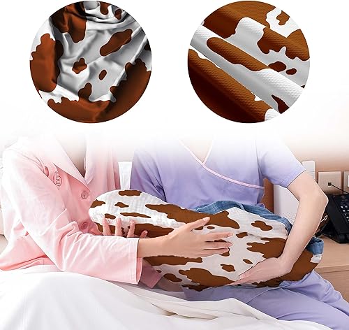 Miniatura 7 de Mantas para envolver recién nacidos con estampado de vaca marrón con sombrero, manta de recepción para recién nacido para niño y niña, saco de