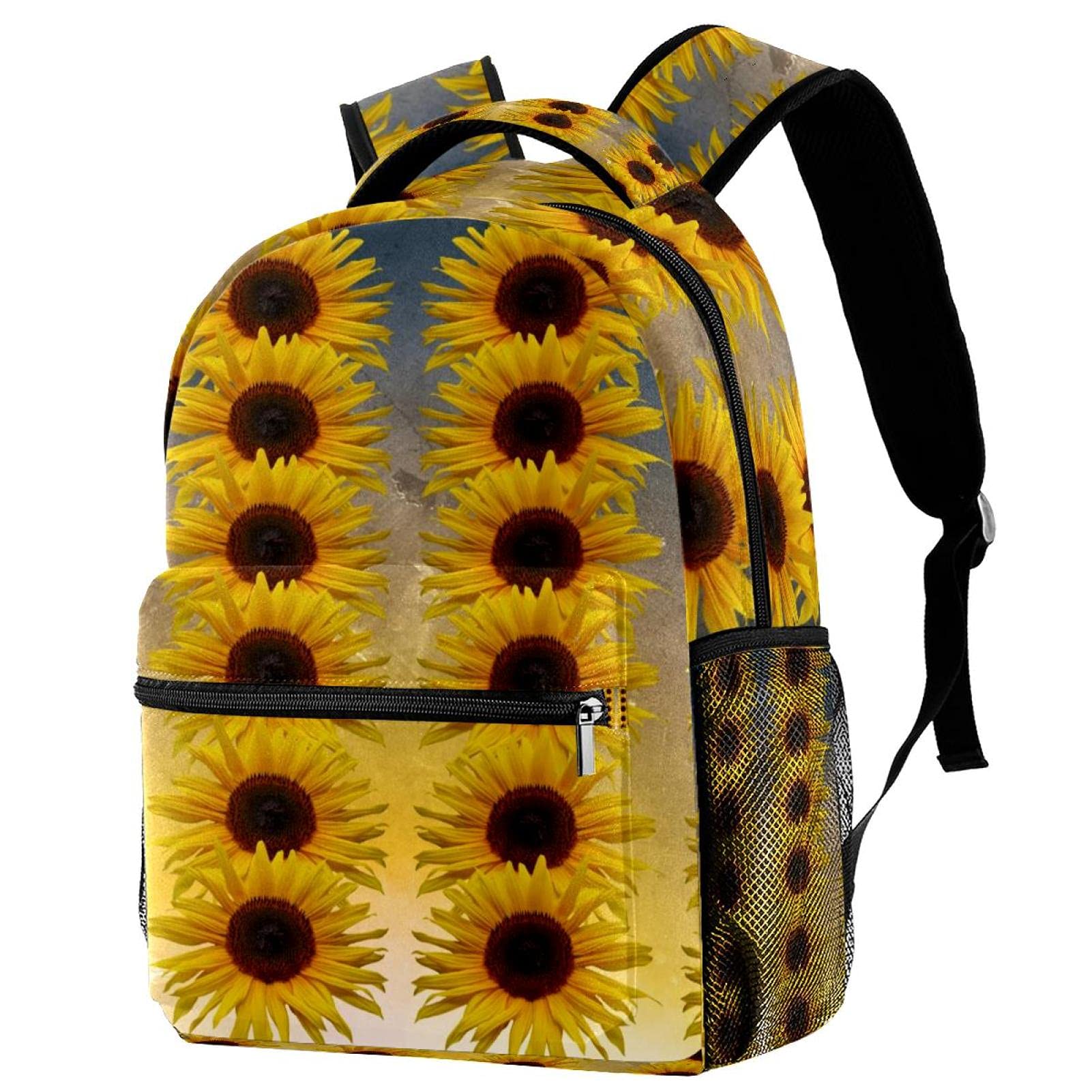 Sac à dos d'écolier peinture florale pour le lycée et les cours - 7