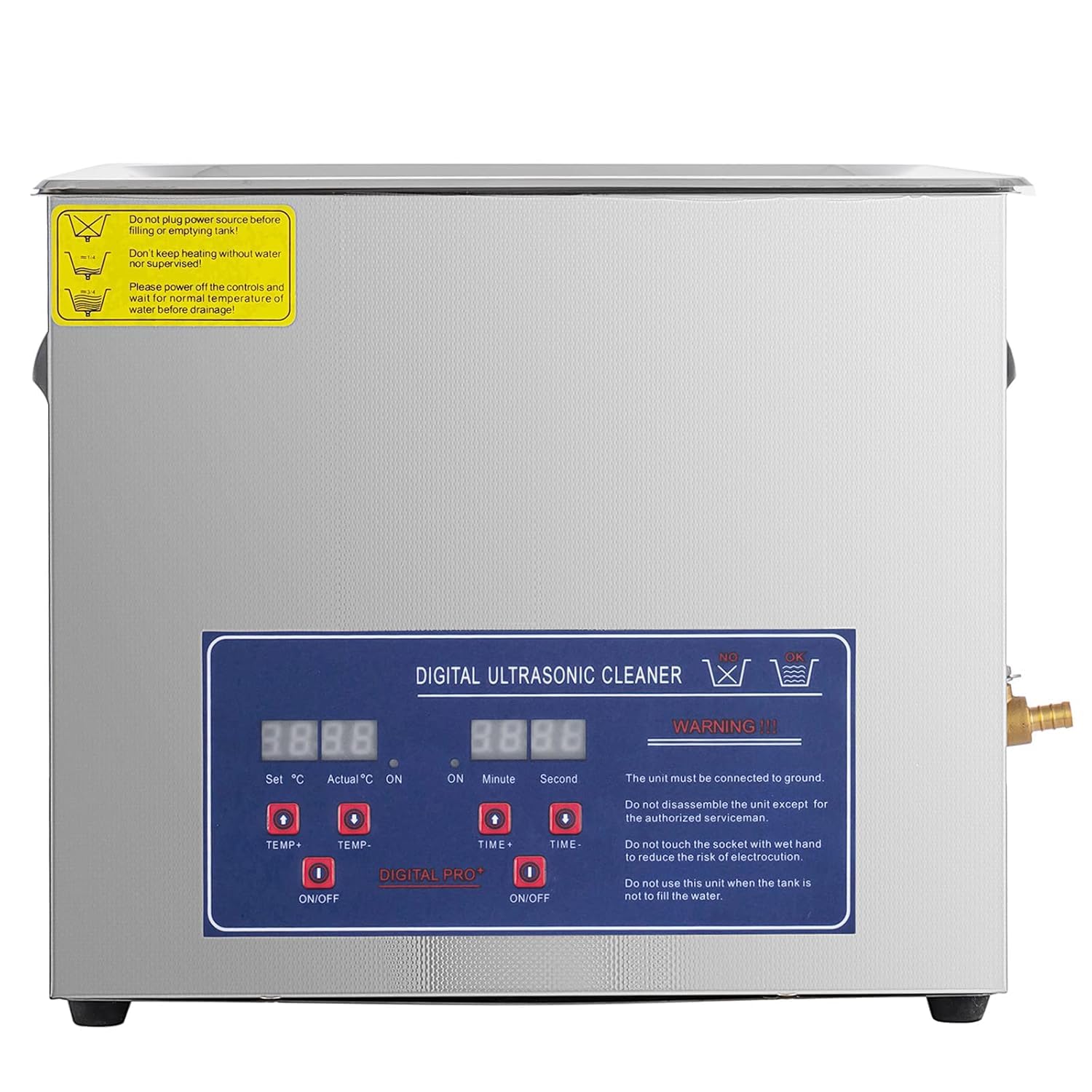 TOPDEEP 10L Ultraschallreinigungsgerät, 240W Ultraschall Professioneller digitaler Labor-Ultraschallreiniger mit Heizfunktion und Timer zur Reinigung von Bauteilen und Instrument