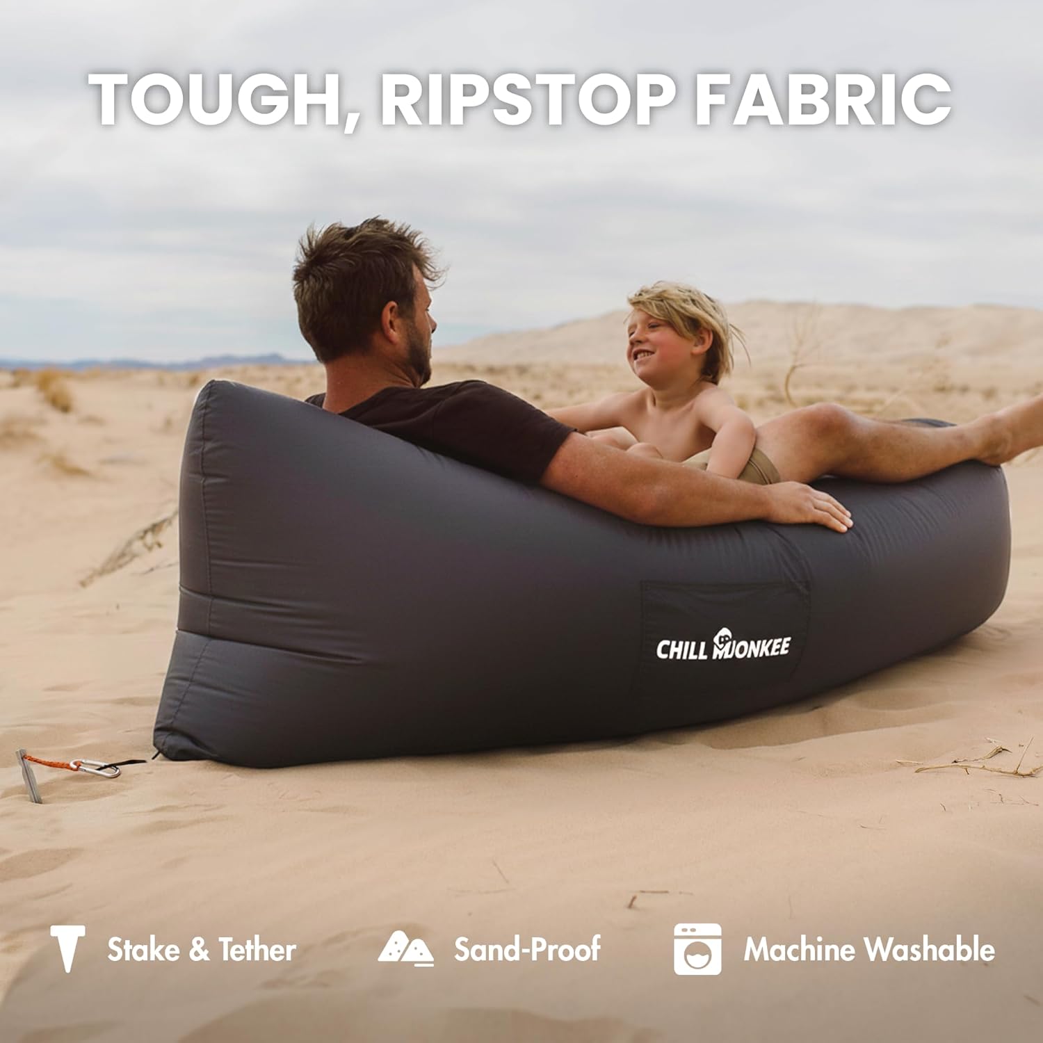 Portable Inflatable Lounger for Beach & Camping – Self-Inflating Air Couch, Beach Sofa, and Outdoor Lounge Chair for Relaxation and Comfort