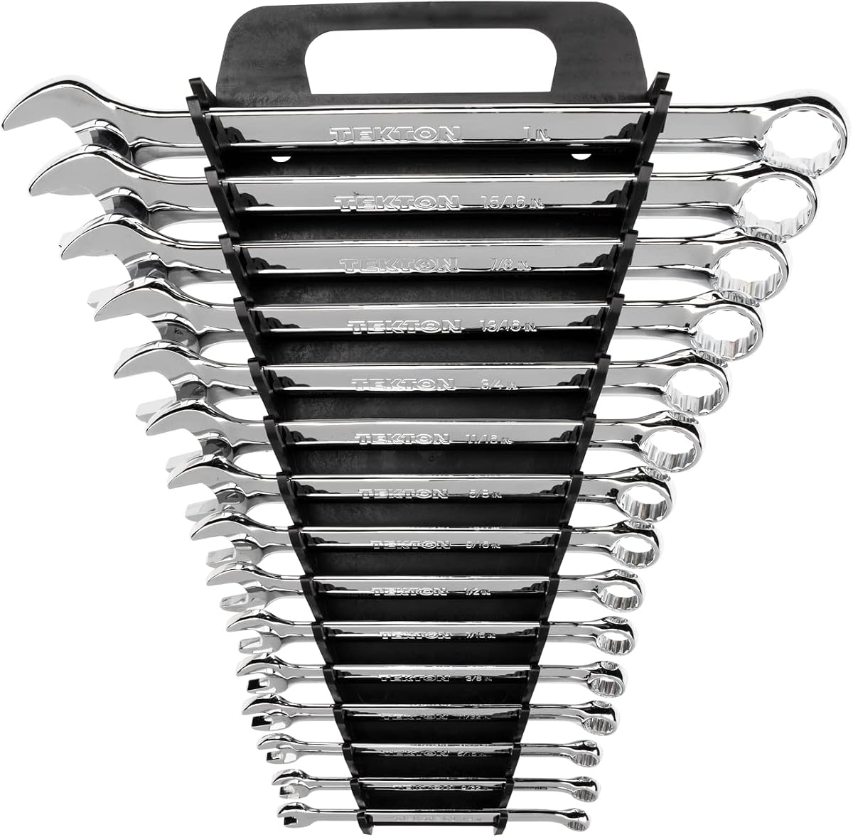 TEKTON Combination Wrench Set, 15-Piece (1/4-1 in.) - Holder | 18772