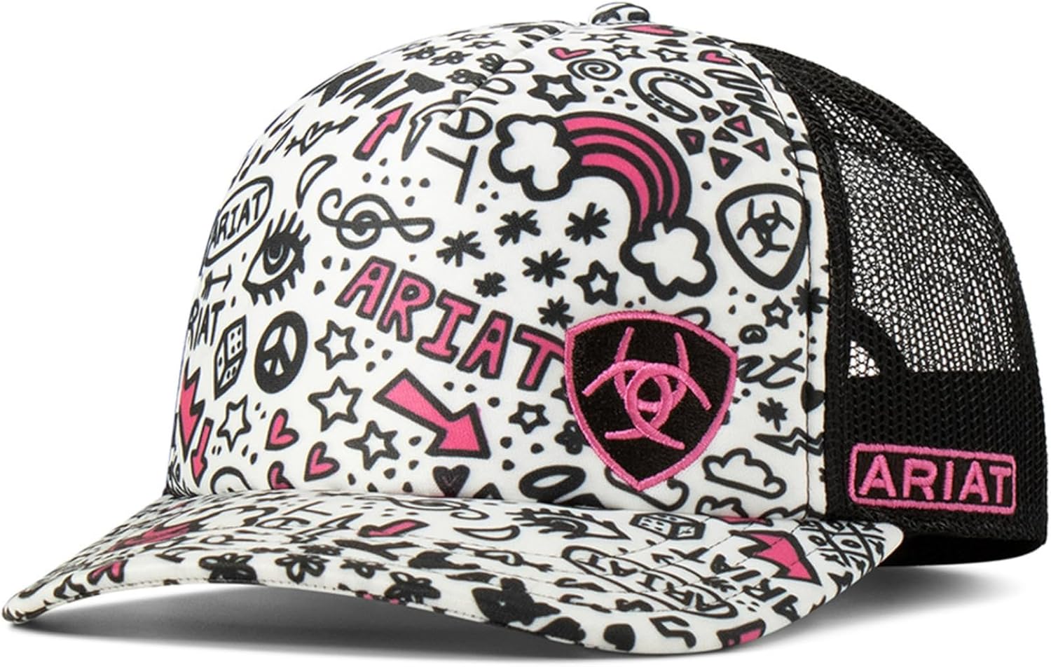 ARIAT Ladies Multi-Colored Doodle Trucker Cap