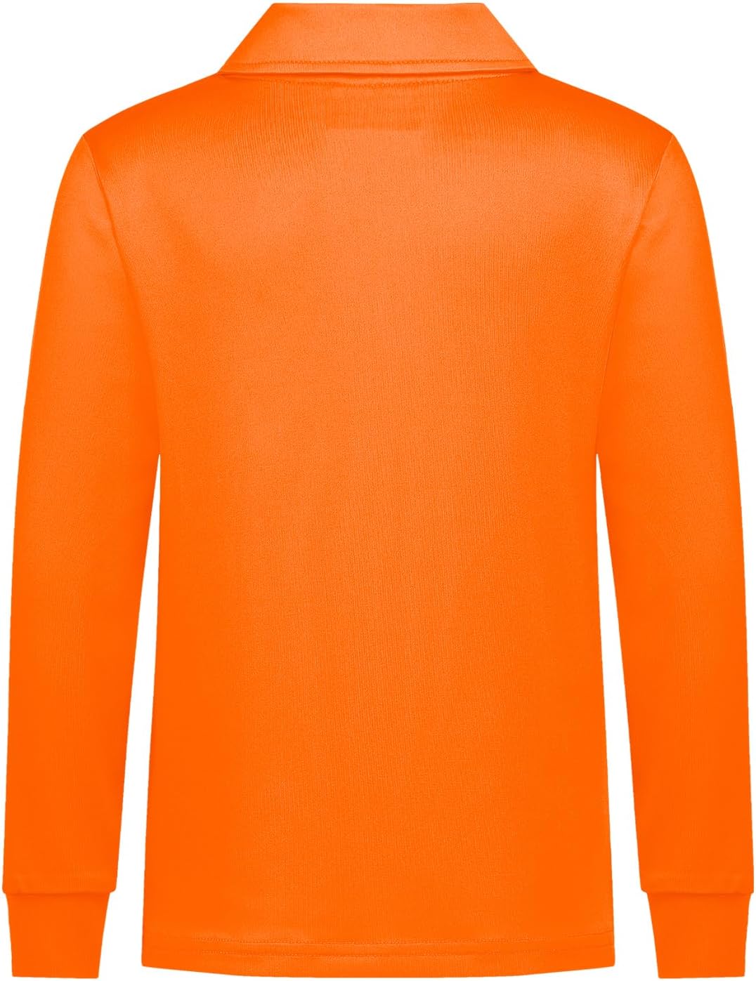 QBK Boys' Performance Polo Kids Collared Golf Shirts Long Sleeve School Uniform for 4T-16Y - Image 3