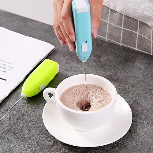 Miniatura 8 de Espumador de leche, Espumador de café, Batidor eléctrico, Mini agitador de cocina Espumador de leche de mano de café Huevo Mezclador de batido de