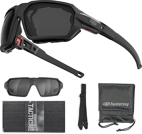 Miniatura 7 de HTS HUNTERSKY Equipo de protección Powersports - Gafas de sol acolchadas para motocicleta, antiempañamiento, a prueba de polvo y viento