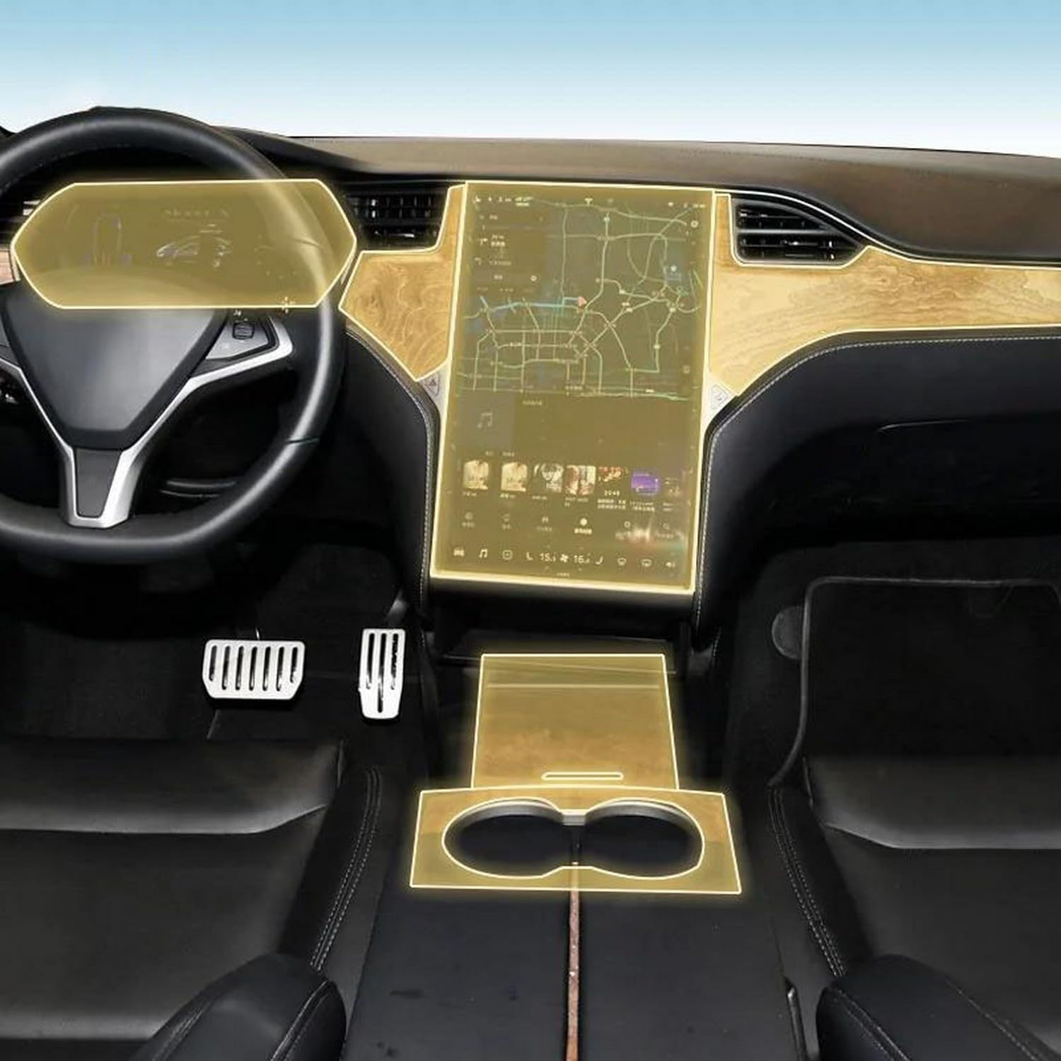 Protection PPF haut de gamme Tesla Model X S film TPU invisible - 6