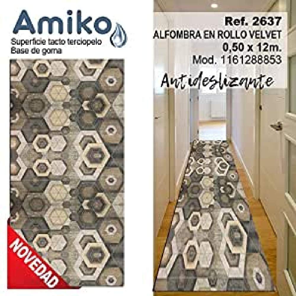 Amiko Rug, Multi-Colour, 0.50 x 12 m