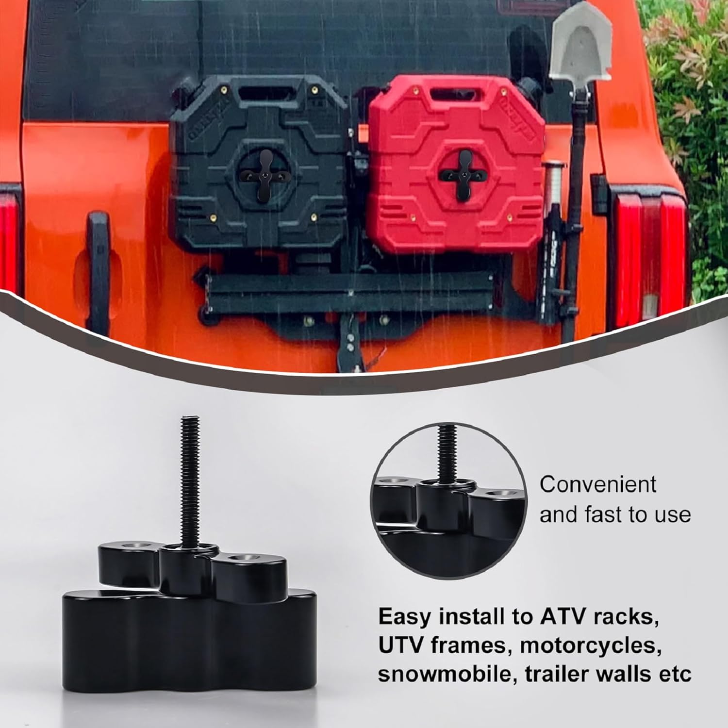 Fuel Pack Extension Mount, Compatible with RX-EXT RX-PM-DLX RX-PM-LOX, Fits 1-4 Gallon Packs