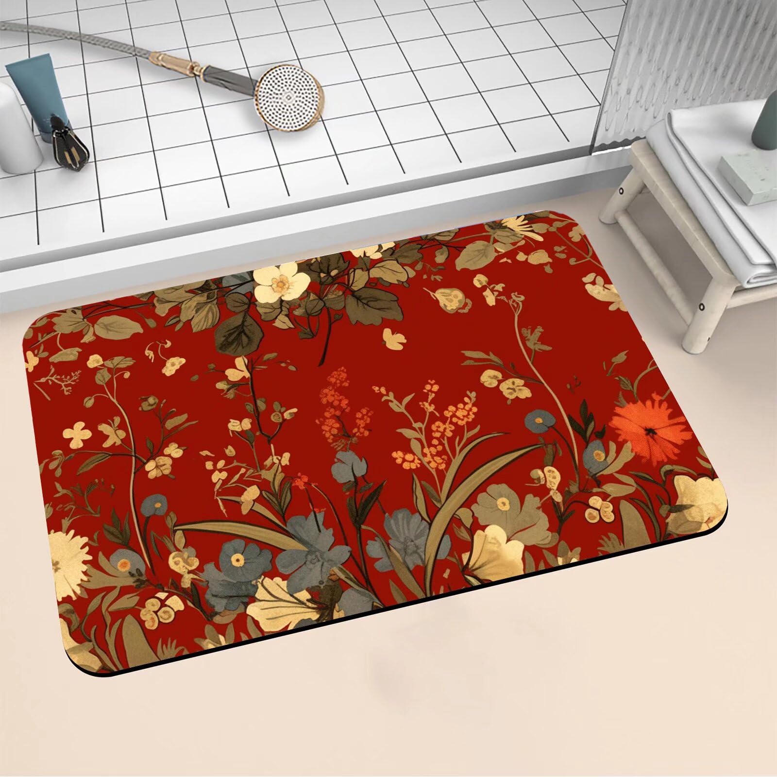 Bath mat rug de diatomita antideslizante 40x60cm y alfombrilla baño de fácil limpieza